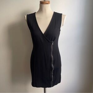 Vivienne Tam Minimalist Black Sleeveless Stretch Zipper Mini Dress Avant Garde 2